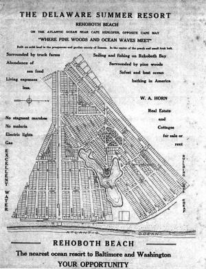 Rehoboth Beach promo map