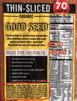 Nutrition Facts Label