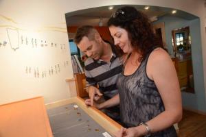 Shawn and Brooke Miller from Washington State visit the Jewelry Studio on their 10th Anniversary trip. Heidi Lowe