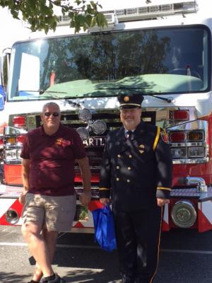 Firemen enjoying the day