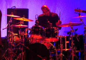 Jeff Lorber Fusion percussionist Lionel Cordew beats out the rhythm during the concert Oct. 15 at Rehoboth Elementary. DAN COOK PHOTO