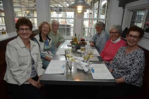 Showing support for Griswold Home Care are (l-r) Abby Bernstein, Lori Swift, Nancy Bouse, Norma Morrison, Janice Pinto and Karen White. Griswold Home Care