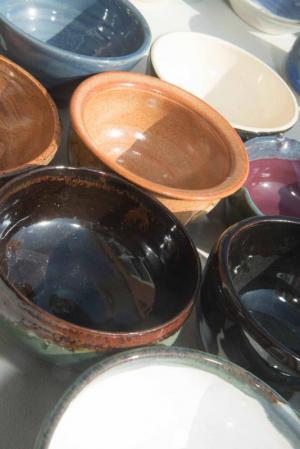 Bowl selection was hard, with plenty of color choices. Empty Bowls