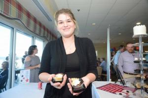Lefty’s Alley and Eats Pastry Chef Alexis Wood shows some of her fine pastries. Top Chef
