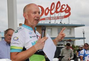 Markell made one thing perfectly clear when he spoke to the crowd in Rehoboth Beach: “There’s no place like home.” DENNIS FORNEY PHOTO