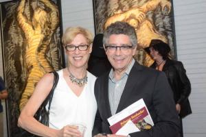 Enjoying the art at the RAL are Mary Jane and David Isaacs from Wilmington. RAL Raubacher