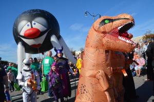 The annual Sea Witch Parade contains a little of everything, including a few dinosaurs. RON MACARTHUR PHOTO