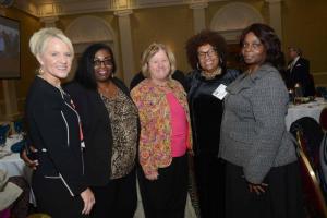 Gathered for a photo are (l-r) Lt. Gov. Bethany Hall-Long, Maelenne Brooks, FSCAA Vice Chair Anne Frawley, Delva Washington and Eatha Saunders. FSCAA 52nd
