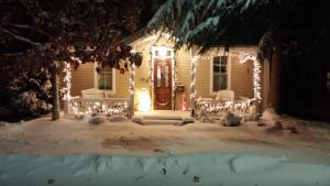 Martin Yerick took this photo of his snow-covered home on Kings Highway in Lewes on the night of Jan 4.
