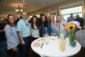 Event sponsor Berkshire Hathaway HomeServices Gallo Realty gathers for a photo. Shown are (l-r) Adrianne Gallagher, Andrew Ratner, Cape Community Fund’s Esther Ingram, Cape Community Fund’s Kathy Ford, Tricia Ratner and Tabitha Golt. CCF Spring Bash