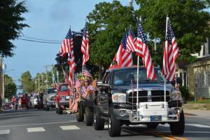 Flags are the order of the day as Lewes residents celebrate July 4th during the annual Doo-Dah Parade. RON MACARTHUR PHOTO