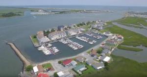 The manufactured home park is shown at the bottom of the photo.