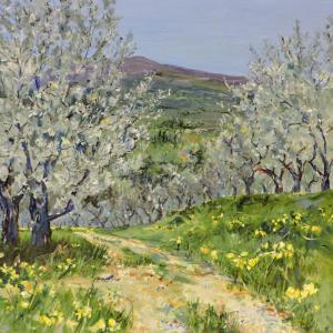 “Remembering Tuscany,” acrylic by Dale Sheldon, Gallery One artist.