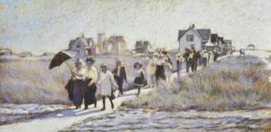 “Summer’s End, Bethany Beach,” pastel by Laura Hickman, Gallery One artist.