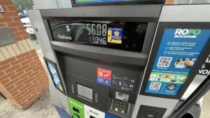 Experts say prices will continue to climb higher than this fill-up cost for a small sedan. CHRIS FOSTER PHOTO