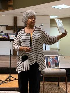 Sharing memorabilia from her years with The Chantels is Lois Powell, guest speaker for the First Town Club’s April 18 meeting. SUBMITTED PHOTOS