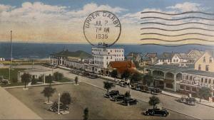 This postcard with a 1935 postmark shows an image of Rehoboth Avenue looking south during the Great Depression era, which began two years after the annexation of Rehoboth Heights.