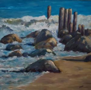 "The Rocks,” by George Farrah, Cape Artists.