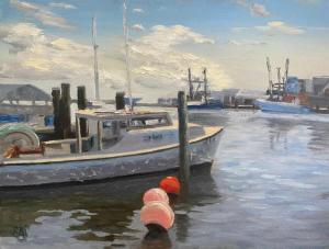 “Tide Up,” oil by Ed Lewandowski.