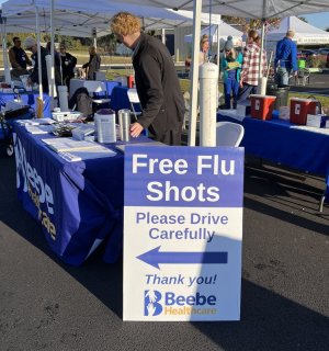 The Beebe Healthcare team will be on hand to offer healthcare screenings and flu vaccinations to Historic Lewes Farmers Market attendees Oct. 25. FILE PHOTO