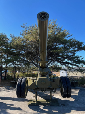 The 155mm GPF is available for viewing each day at the Fort Miles Museum in Cape Henlopen State Park, Lewes.