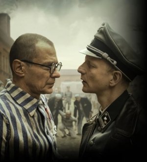 Marcin Kwasny as Maximilian Kolbe, left, and Christopher Sherwood as SS Officer Karl Fritzsch star in “Triumph of the Heart.” SUBMITTED PHOTO