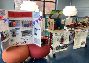 Lewes Elementary students created posters, dioramas and 3D designs of various historical features around the Cape Region.