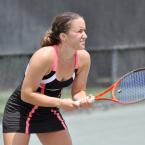 Lena Litvak stands ready for a serve. BY NICK ROTH
