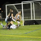 Sam Broadhurst scores three minutes into the game. An hour later she would score the game-winner in overtime. BY DAVE FREDERICK