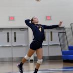 Cape libero Emily Lamb slams an ace.