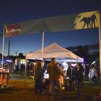 Most of the action for Zombie Fest was held in the open lot next to the Milton Historical Society museum.