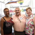 Stacie Burton, Randy Reed, and Leslie Ledogar pose for a photo.