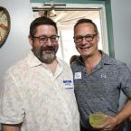 CAMP Rehoboth board members Mark Purpura and Chris Beagle gather for a photo.