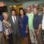 Gathered for a photo are (l-r) Gov. John Carney, Lt. Gov Bethany Hall-Long, Rep. Jamie Raskin, Kathy McGinness, State Auditor, Mitch Crane, Sen. Chris Coons and Jeff Balk, 14th RDM committee member.