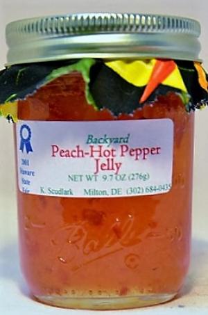 Backyard Peach Hot Pepper Jelly