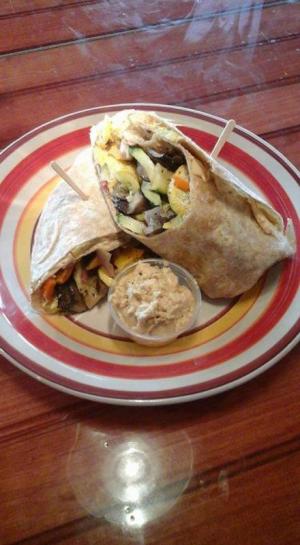 New Roasted Veggie Wrap