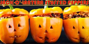 Jack-o'-Lantern Stuffed Peppers Recipe