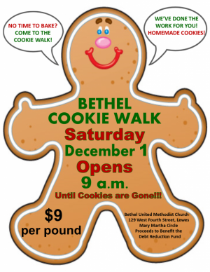 Bethel Cookie Walk Dec 1