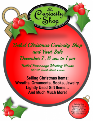 Bethel Christmas Curiosity Shop & Yard Sale