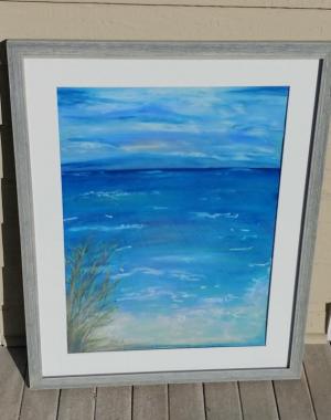 “Afternoon Bliss,” a pastel by Liz Micelli, is being auctioned to raise funds for Milton Garden Club. SUBMITTED PHOTO
