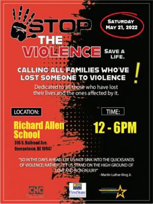 The 2022 Sussex County Community Day of Peace and Healing is designed to bring the county together in fellowship and kick off a summer of non-violence. SUBMITTED PHOTO