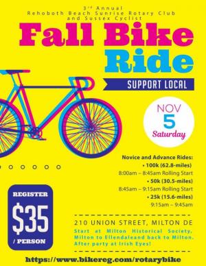 bike ride, Rotary, Milton, Irish Eyes