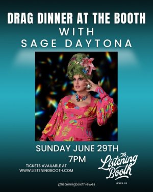 Drag dinner, sage daytona