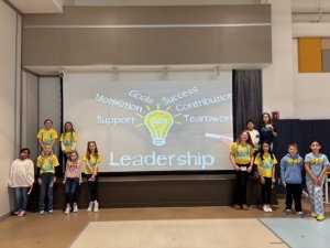 Rehoboth Elementary School fourth- and fifth-grade leadership team members shown are in back (l-r) Lila Vavala, Ainsley Garrity, Theo Vezeteu and Isla Kaskey. In front are Monroe Ayers, Rory Booth, Lily Davis, Jade Thompson, Sophia Mockewich, Madison Suarez, Isaac Dalalau and Ilean Meibaum. SUBMITTED PHOTO