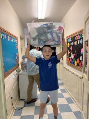 lewes, stpeters, church, blessing bags, community helpers