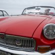 Thomas Orisich of Millsboro takes a seat in his 1972 MG B.