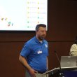 Delaware Department of Transportation employees Bryan Behrens, a group engineer, and Sarah Powell, an area engineer, explain the Minos Conaway construction project.
