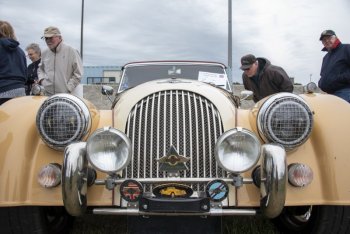 This Morgan is a feature at the British Car Show.