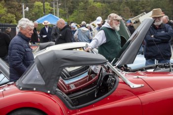 Triumphs sit low to the ground and the cabin entry is barely knee height.