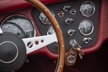 The dashboard of a Triumph.